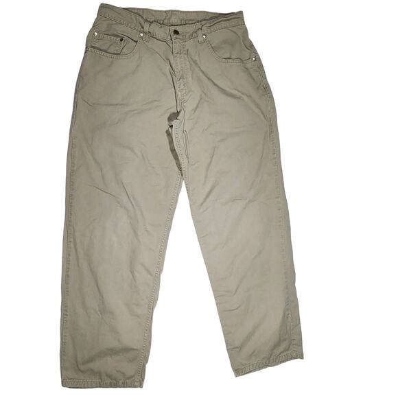 Levi's Other - Vintage Levi's L2 Khaki Pants Men's 34x32 Baggy Loose 90s Y2K Skater 100% Cotton